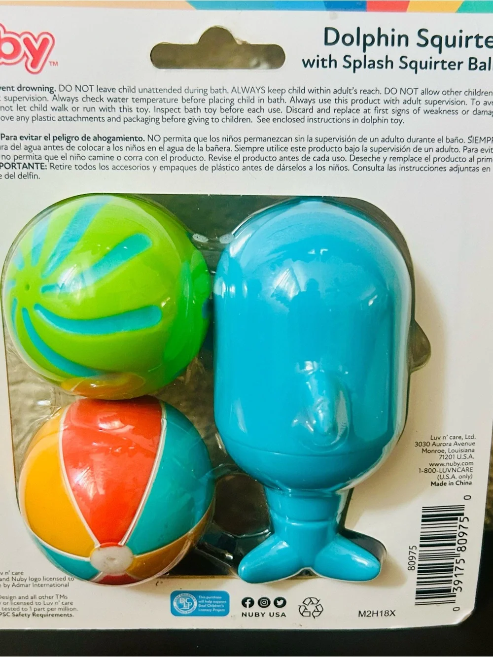 Nuby Dolphin Squirter Bath Toy Set
